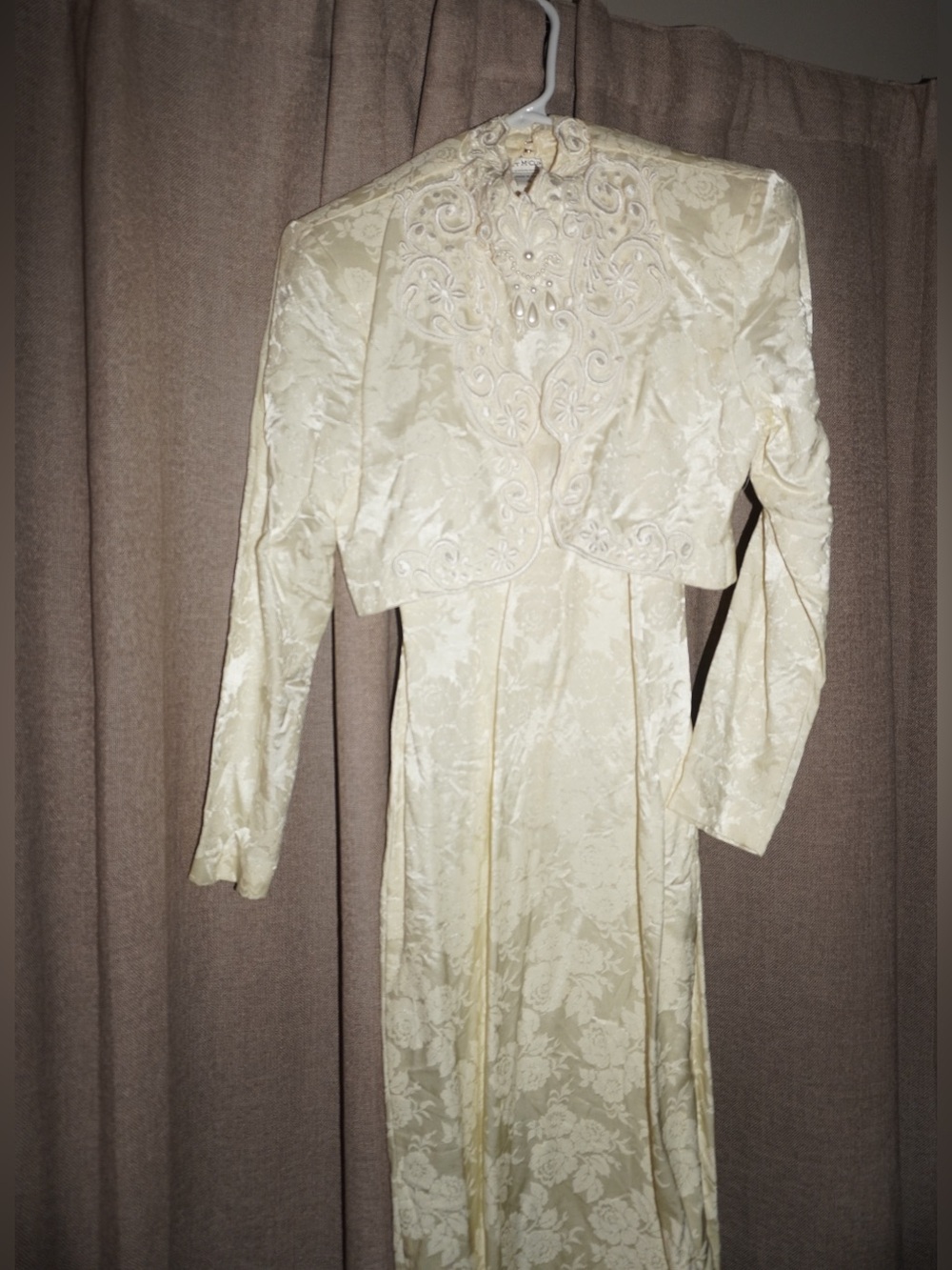Vintage Scott McClintock Ivory Dress and Jacket Set